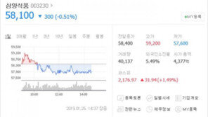 삼양식품, 회장 법정구속으로 하락세…항소? “판결문 보고 결정”
