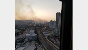 소방당국 “구리 산불, 200~300명 비상병력 투입”