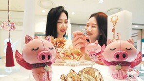 황금돼지 크리스털 장식품 국내 첫선