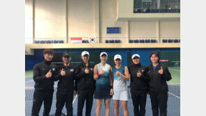 여자 테니스 대표팀, 페드컵 첫 판서 인도네시아 완파