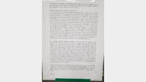 서울대 교수 성추행 의혹…“치마 올리고 다리 만져” 기명 대자보 