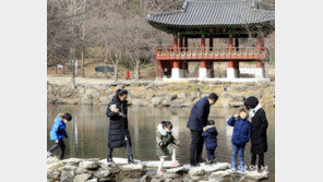 천년사찰 백양사 찾은 관광객들