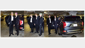 방탄소년단, 현대차 팰리세이드 타고 美 그래미 어워즈 참석
