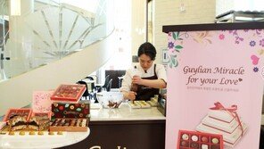 [동아포토]롯데월드몰, 세계 초콜릿 명장 대회 출품작 선보여