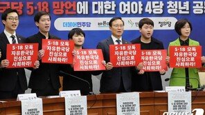 ‘5·18 파문’ 지지율 하락 野·상승 與…정국주도권 줄다리기