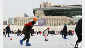 서울광장 스케이트장 12만명 이용…전년 같은 기간보다 15% 증가