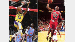 ‘진격의 킹’ 제임스… ‘황제 카리스마’ 조던