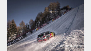 순수전기차 ‘아우디 e-트론’, 경사 40도 스키 슬로프 등정 성공