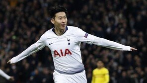 손흥민, UEFA 챔피언스리그 16강 1차전 ‘이주의 골’ 후보 선정