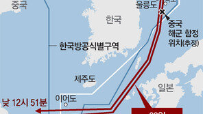 中군용기, 울릉도-독도 사이 치고들어와 동해서 자국 함정과 교신하며 합동훈련