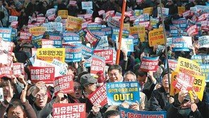 “망언 의원 퇴출하라” vs “가짜 유공자 공개를”