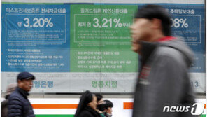 1월 가계대출 금리 15개월만에 가장 낮아…주담대도 26개월 최저
