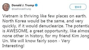 ‘2차 북미회담’ 트럼프 “내 친구 김정은…비핵화 하면 베트남처럼 번성”