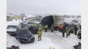 美 위스콘신주, 차량 131중 연쇄 추돌…1명 사망·71명 부상