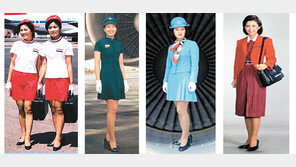 시대의 트렌드를 뽐낸 ‘하늘위 패션’