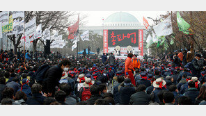 민노총 총파업, 조합원 99만명중 3200명 참여