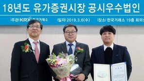 일동제약, ‘유가증권시장 공시우수법인’ 선정…3년간 불성실법인 지정 유예