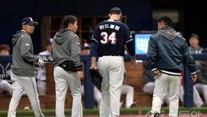 ‘타구 맞고 교체’ 린드블럼, 오른발 외측 타박상