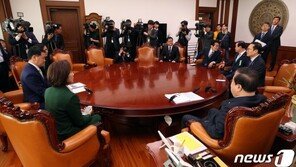 여야4당 “선거개혁 훼방 말라” vs 한국당 “정치적 꼼수” 충돌