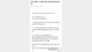 ‘보잉737 맥스’ 사고에 항공사 직원들도 불안 “해당 기종 운항 중지 요청”