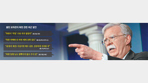 전면 나선 슈퍼매파 볼턴 “눈 한번 깜빡 않고 北 지켜보고 있다”