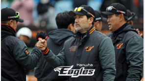 시범경기 첫 승 한용덕 감독 “신인들 포함 모두 제 몫 했다”