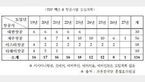 국내 항공사 2027년까지 보잉 ‘B737 맥스‘ 114대 도입 계획