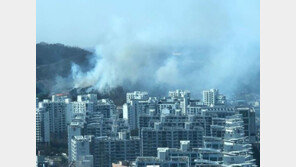 고양시 덕은동 화재 비상…소방당국 “공장 불 초진, 산불은 번지는 중”