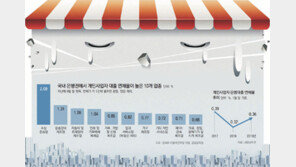 [단독]돈줄 끊긴 자영업자… 주력산업 바닥업종 더 아팠다