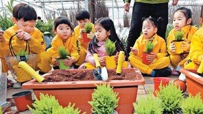 “나무야 나무야, 무럭무럭 자라라”