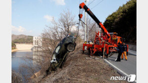 안동 임하호서 실종 승용차 3개월만에 발견…운전자 차안에