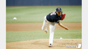 두산 이용찬, 시범경기 첫 등판서 4이닝 4K 무실점