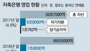 저축은행, 작년에 역대 최대 1조1185억 순익