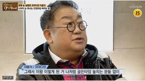 이용식 한쪽 눈 실명 공개 …“나처럼 골든타임 놓치는 사람 없기를”
