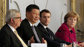 시진핑, 메르켈·마크롱·융커 만나 “함께 나아가자”