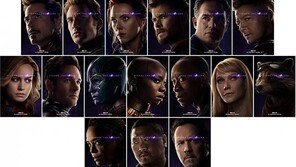 ‘어벤져스4’ 생존·실종의 히어로들…32종 캐릭터 포스터 공개