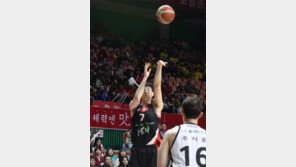 살아난 ‘양궁 농구’… KT 3점포 18개, LG 맹폭