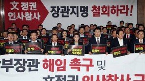 “장관지명 철회하라”…한국당, 정경두 국방 해임안 ‘사실상 무산’ 성토