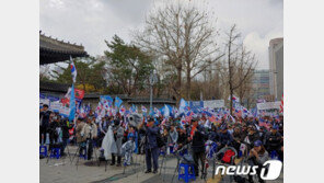 서울도심 곳곳서 태극기집회…“朴 탄핵 무효·文 퇴진”