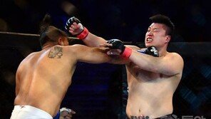 ‘더블지FC’ 양동이, 올리베이라에 1R TKO패