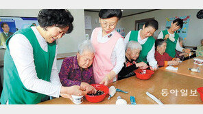 휴일 잊은 요양시설 자원봉사자들