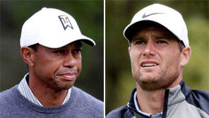 1.2m 퍼팅 놓친 우즈, 땅을 치다