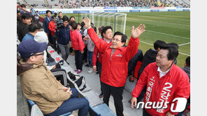 중앙선관위, ‘황교안 축구장 유세’에 행정조치 가닥