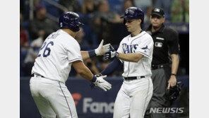 최지만, 2G 연속 멀티히트·3G 연속 안타…타율 0.313