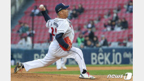 절치부심한 유희관, 7년 연속 10승 향한 힘찬 첫 걸음