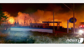 인제 산불 이어 고성 산불…초속 6.6m 강풍에 진화 어려움