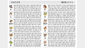 [오늘의 운세/4월 5일]