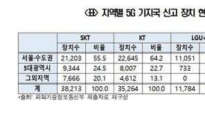 “5G 기지국 85.6%, 대도시 집중…지방은 서비스 제한”