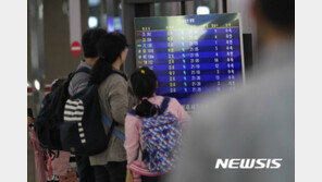 제주공항 강풍특보…“태풍 수준” 제주공항 이용객 ‘발 동동’