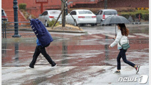 [날씨] 10일 눈·비 그치고 찬바람 닥쳐 최대 10도 뚝 ‘쌀쌀’
